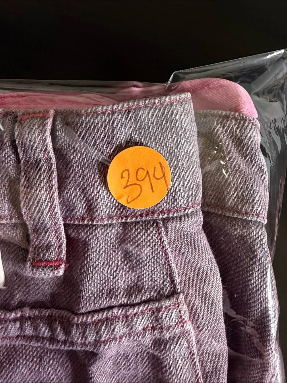 MM6 Maison Martin Margiela Mauve Denim Mini Skirt